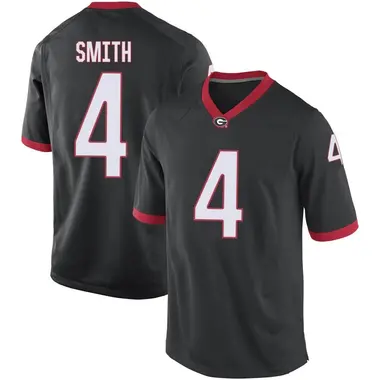 Black Nolan Smith Men's Georgia Bulldogs Football College Jersey - Game