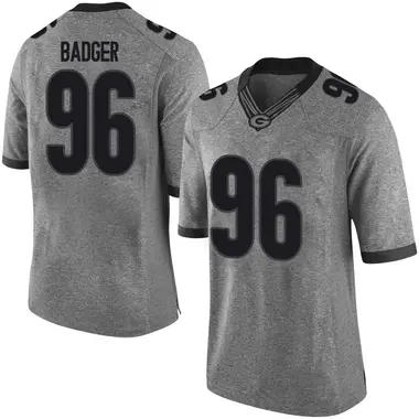 Gray Liam Badger Youth Georgia Bulldogs Football College Jersey - Limited