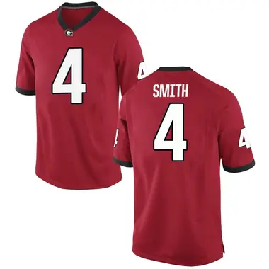 Red Nolan Smith Youth Georgia Bulldogs Football College Jersey - Replica